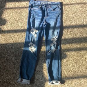 american eagle high waisted jeans